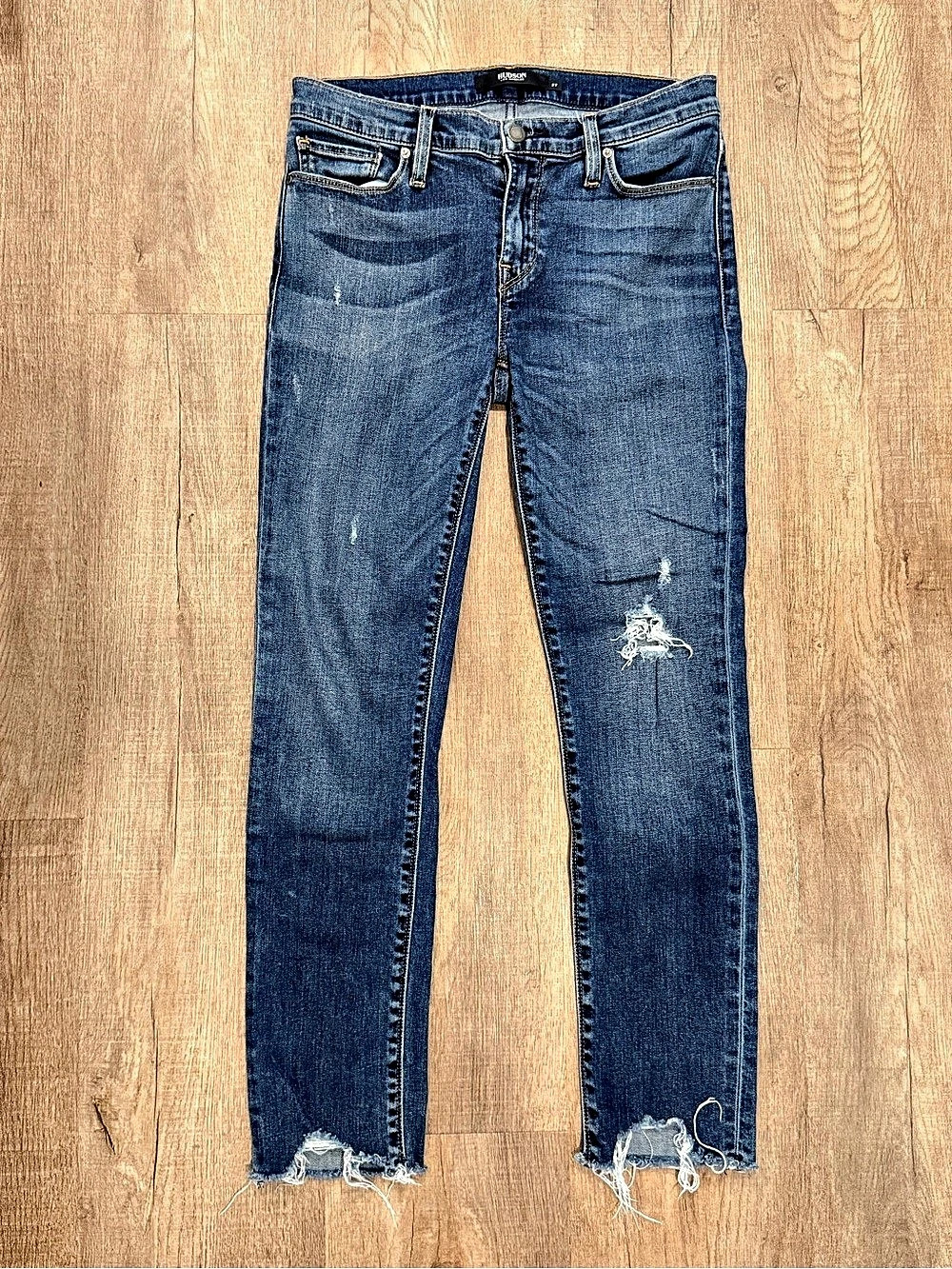 Hudson Tally Skinny Distressed Jeans